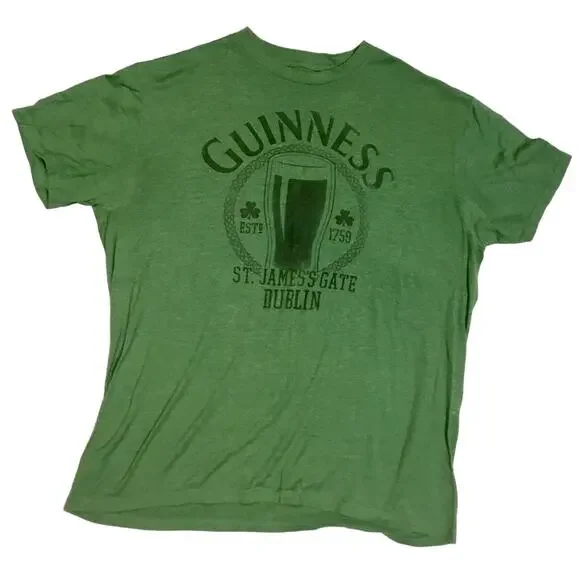 MENS GUINNESS LOGO T-SHIRT - Picture 1 of 4